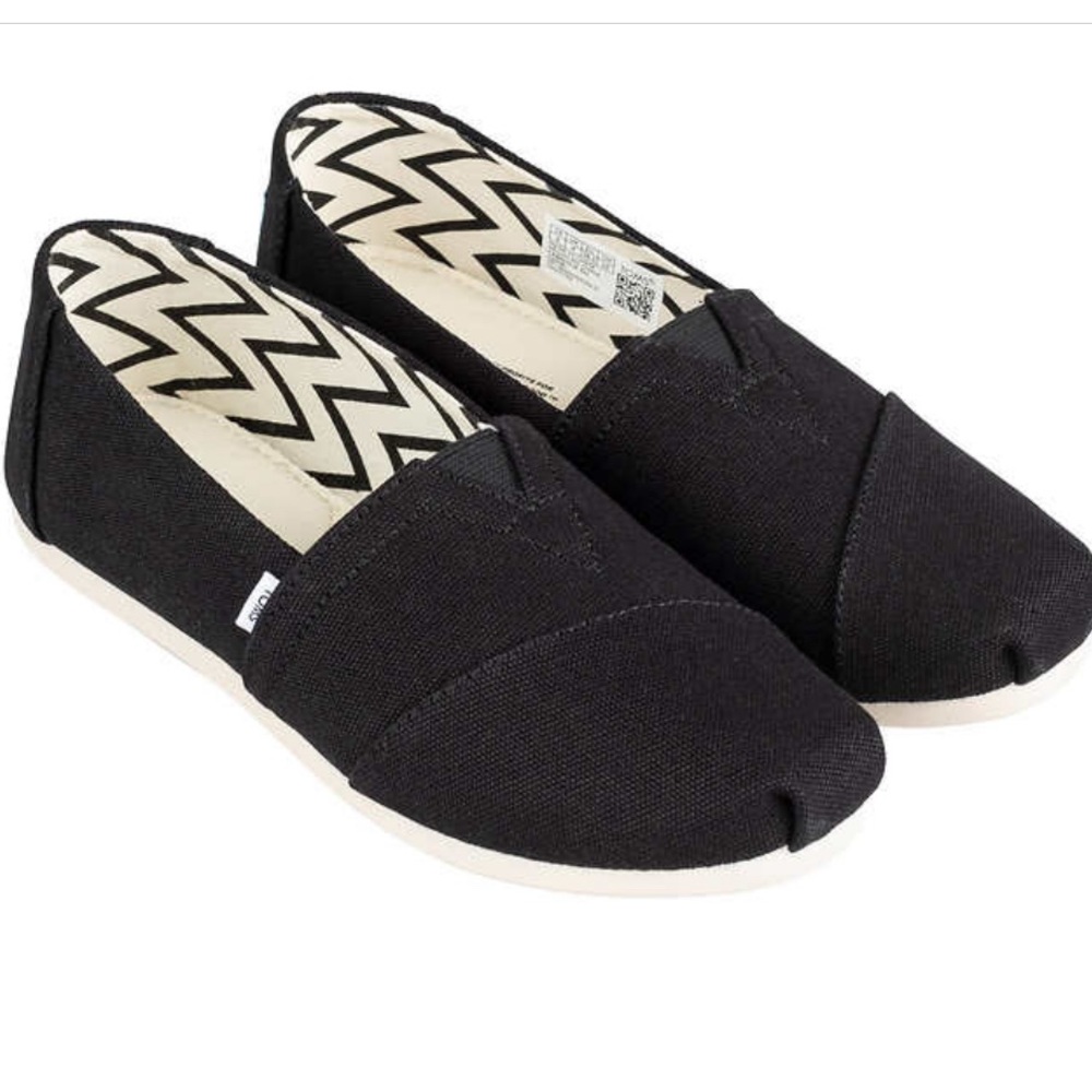 TOMS Women's Alpargata Recycled Cotton Canvas Shoe New without tag